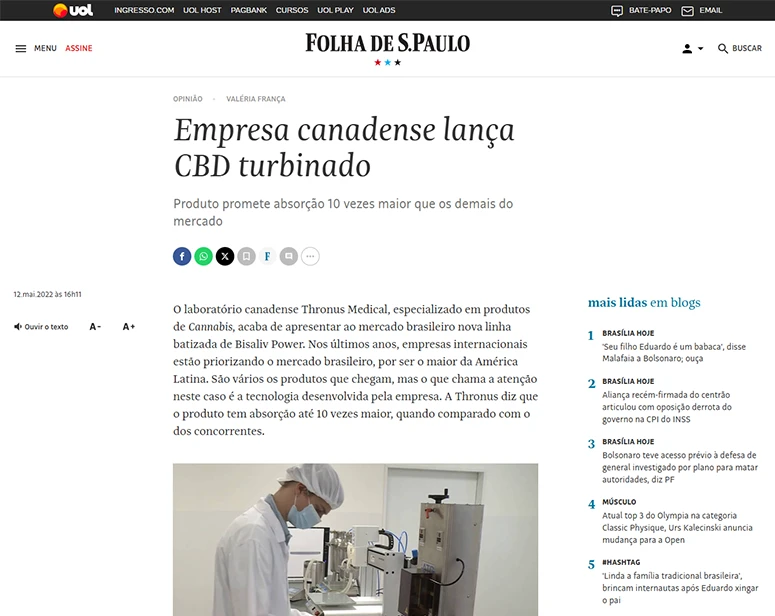 reportagem Folha de São Paulo